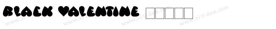 Black valentine字体转换